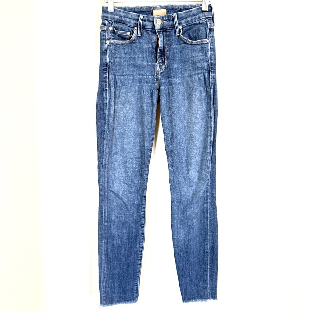 MOTHER Looker Ankle Fray Skinny Jeans – Girl Crush Women’s Size 25